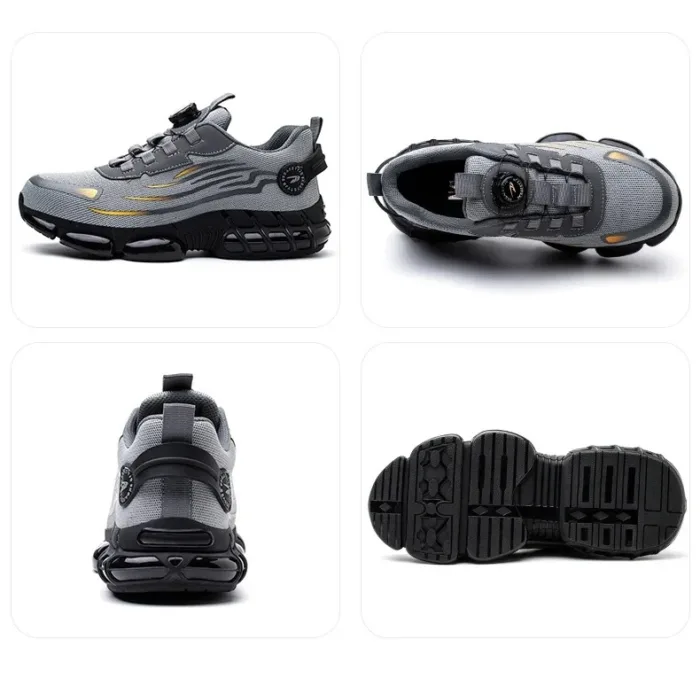 9KSAFETYJB Rotary Button Safety Work Shoes | Zeal 665GY