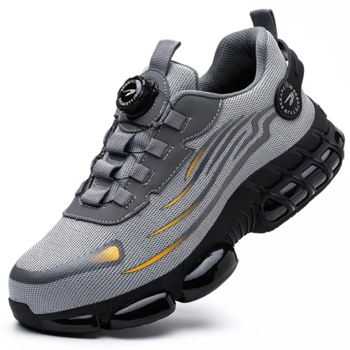 9KSAFETYJB Rotary Button Safety Work Shoes | Zeal 665GY